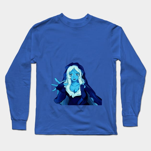 Blue Diamond Long Sleeve T-Shirt by Micowo